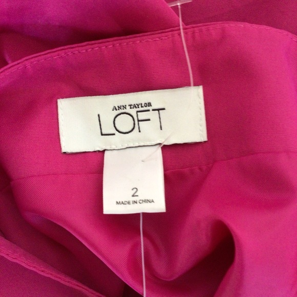 LOFT MAGENTA PINK SKIRT SIZE 2 NWT - Picture 6 of 12